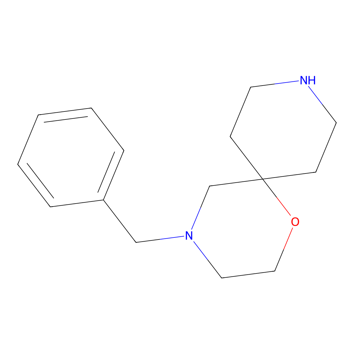 4-Benzyl-1-oxa-4,9-diazaspiro[5.5]undecane molecular structure, CAS 151096-97-8
