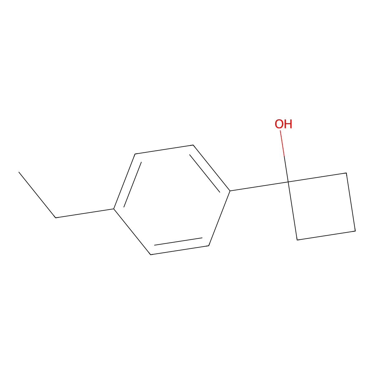 1-(4-Ethylphenyl)cyclobutanol molecular structure, CAS 1510964-19-8