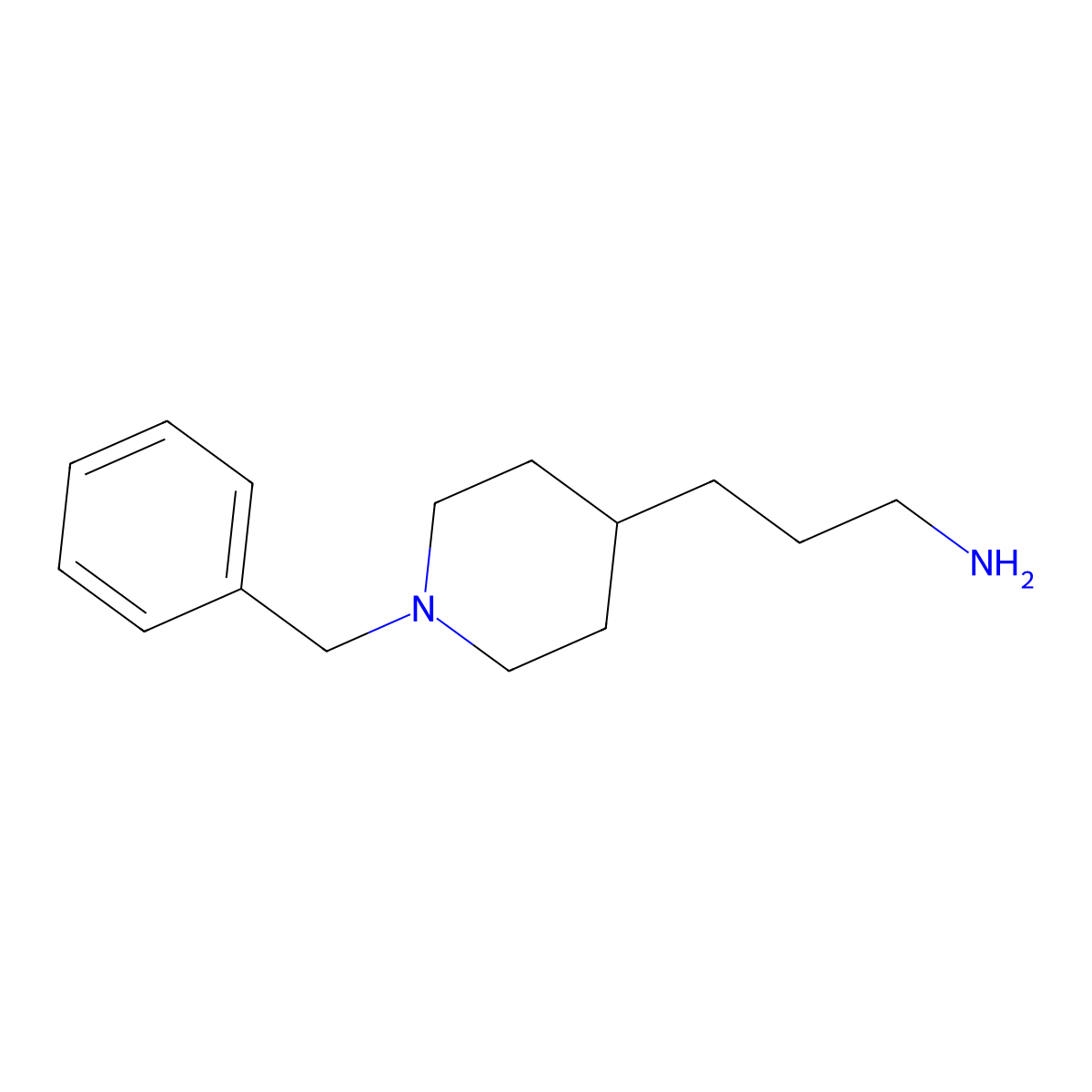 3-(1-Benzylpiperidin-4-yl)propan-1-amine molecular structure, CAS 151097-70-0