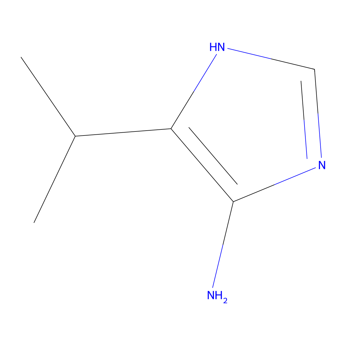 4-Isopropyl-1H-imidazole-5-amine molecular structure, CAS 1510970-45-2