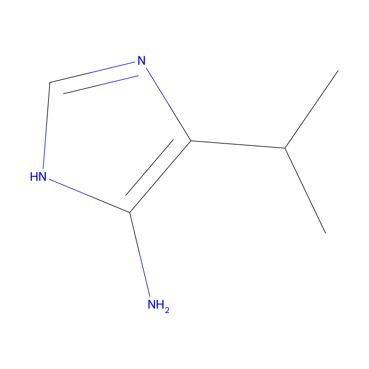 4-Isopropyl-1H-imidazole-5-amine molecular structure, CAS 1510970-45-2