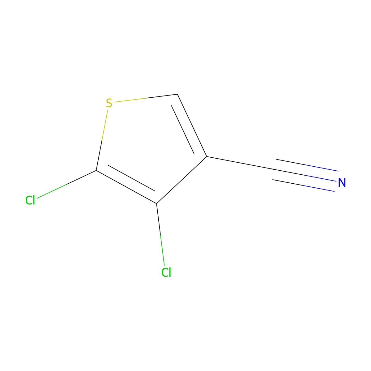 4,5-Dichlorothiophene-3-carbonitrile molecular structure, CAS 1510984-04-9