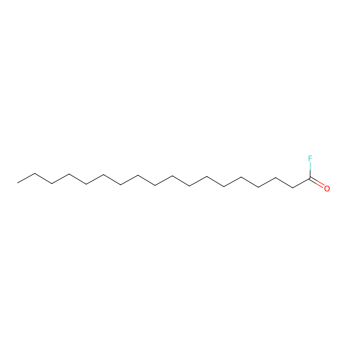 Octadecanoyl fluoride molecular structure, CAS 1511-79-1