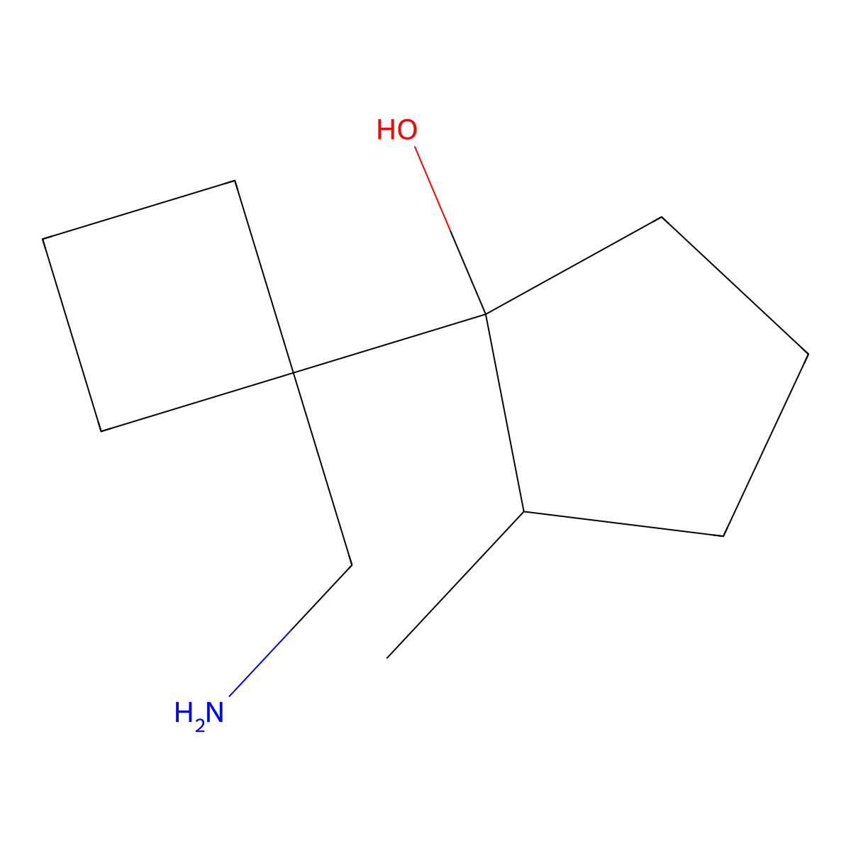 1-[1-(Aminomethyl)cyclobutyl]-2-methylcyclopentan-1-ol molecular structure, CAS 1511125-08-8