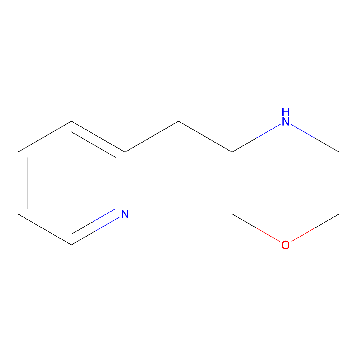Morpholine, 3-(2-pyridinylmethyl)- molecular structure, CAS 1511181-07-9