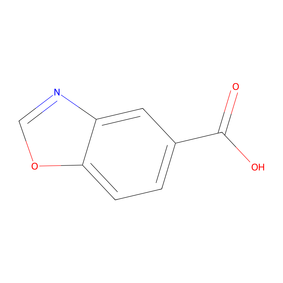 1,3-Benzoxazole-5-carboxylic acid molecular structure, CAS 15112-41-1