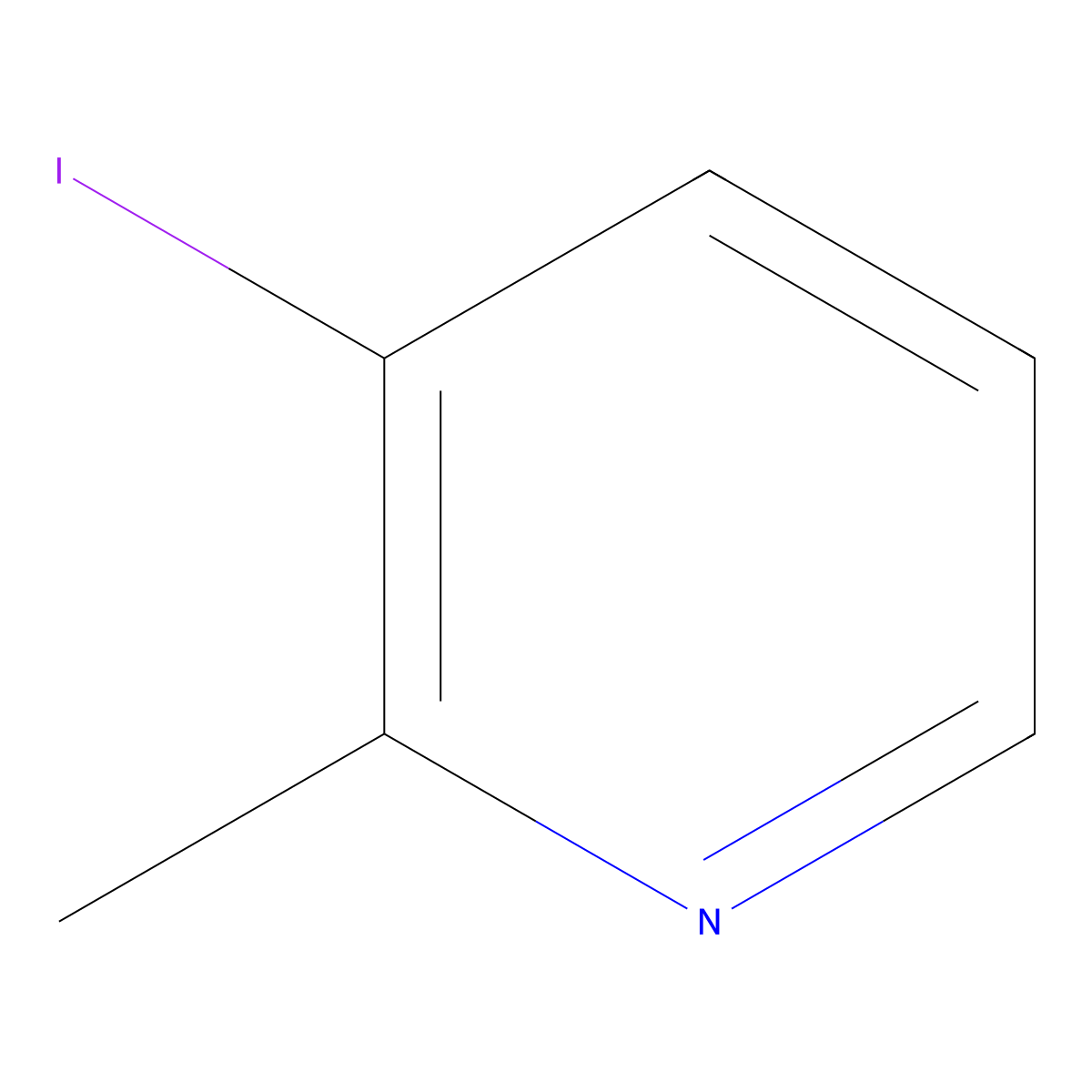 3-Iodo-2-methylpyridine molecular structure, CAS 15112-62-6