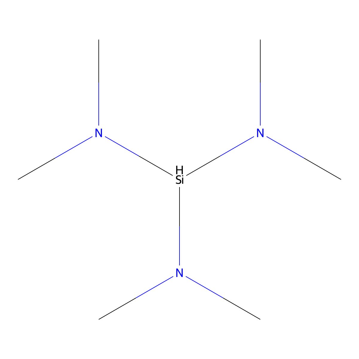 N,N,N',N',N'',N''-Hexamethylsilanetriamine molecular structure, CAS 15112-89-7