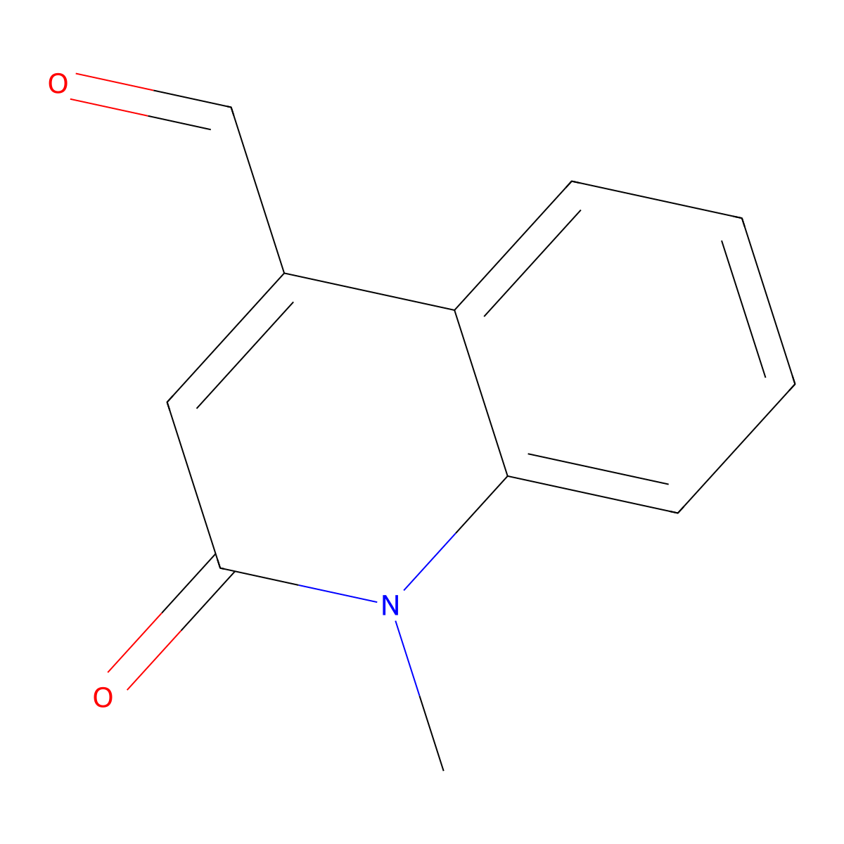 1-Methyl-2-oxo-1,2-dihydroquinoline-4-carbaldehyde molecular structure, CAS 15112-98-8