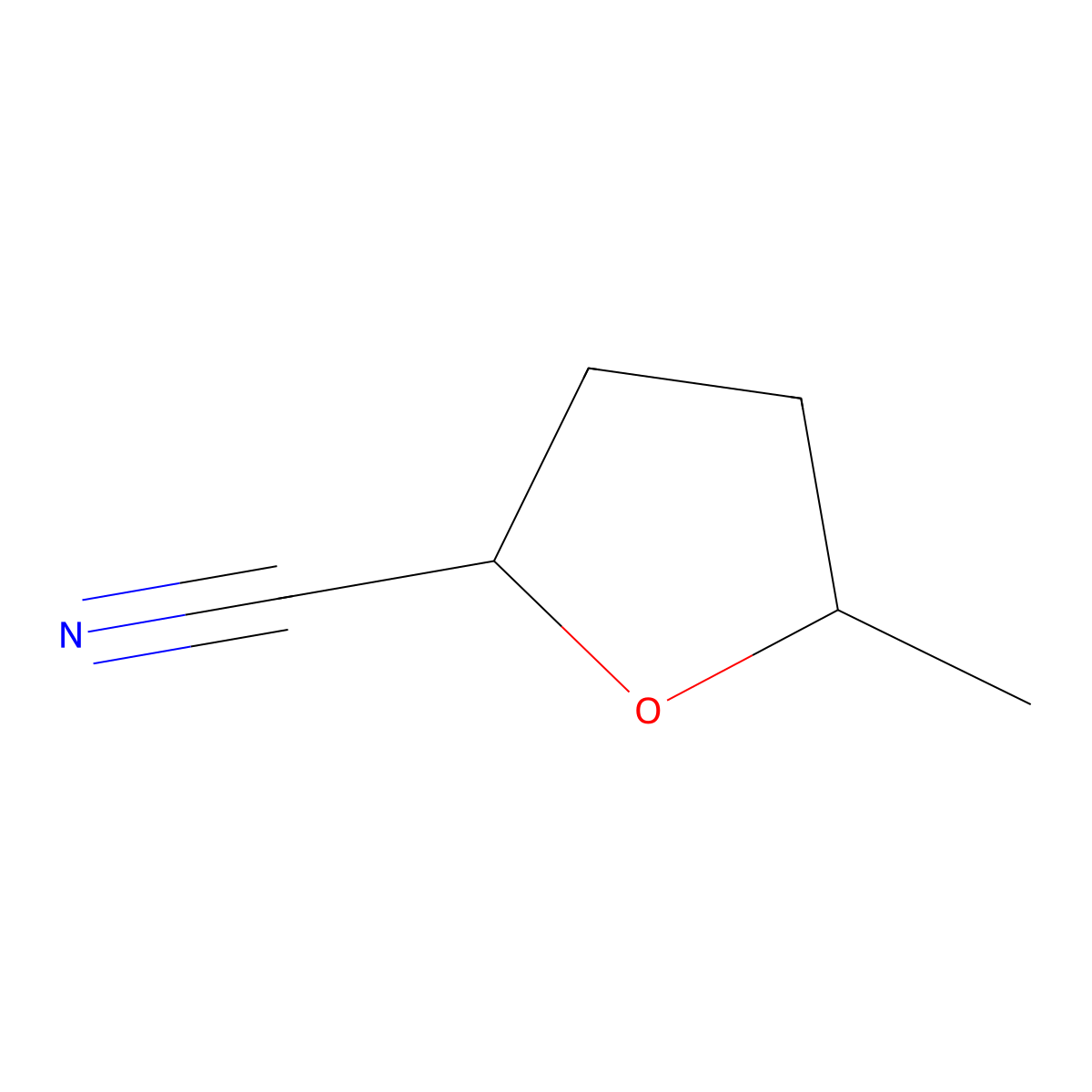 5-Methyloxolane-2-carbonitrile molecular structure, CAS 1511226-81-5