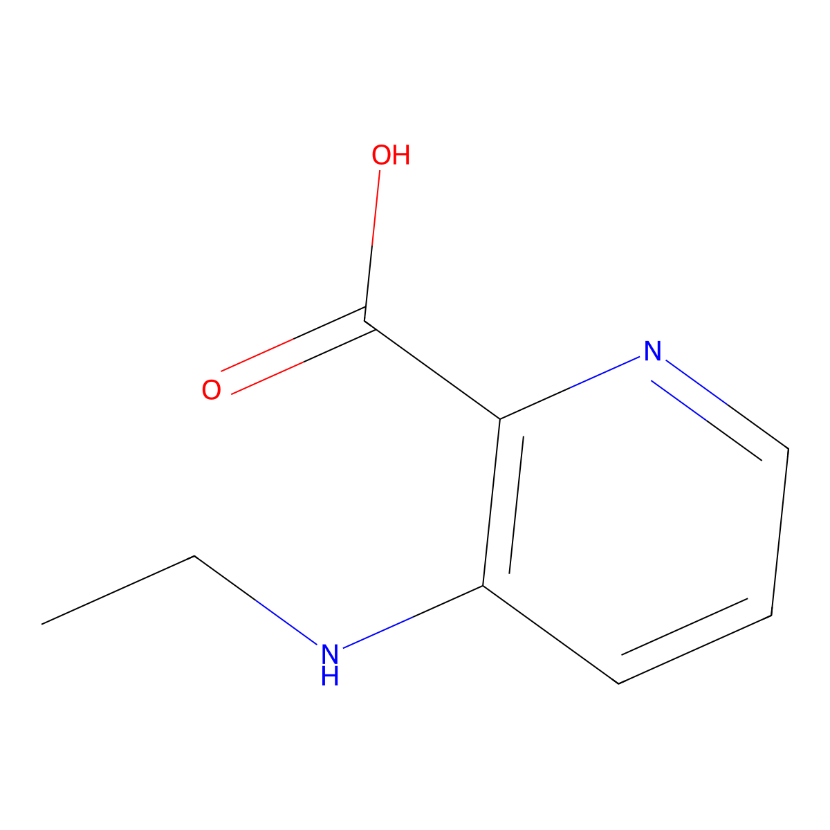 3-(Ethylamino)pyridine-2-carboxylic acid molecular structure, CAS 1511226-85-9