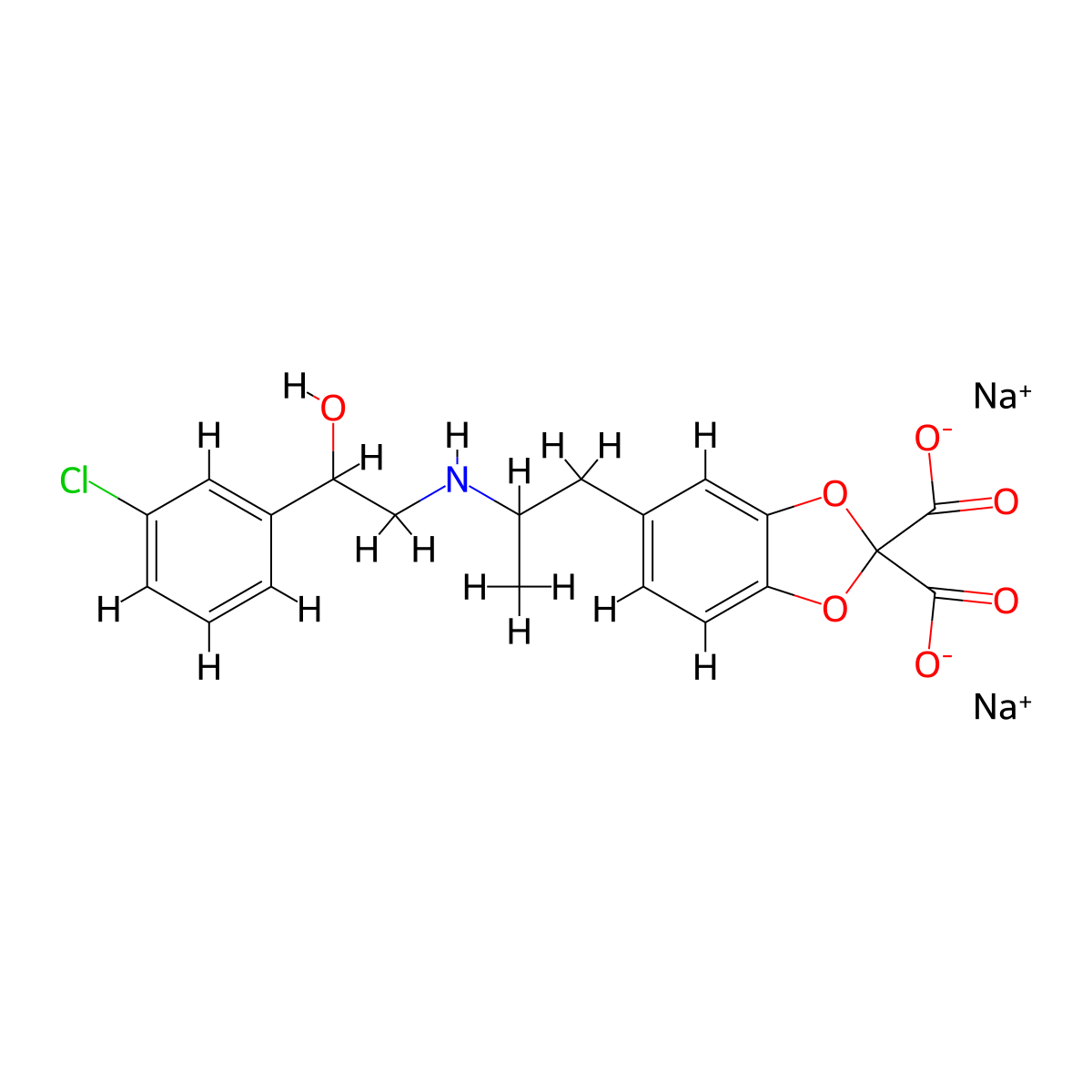 CL 316243 disodium salt molecular structure, CAS 151126-84-0