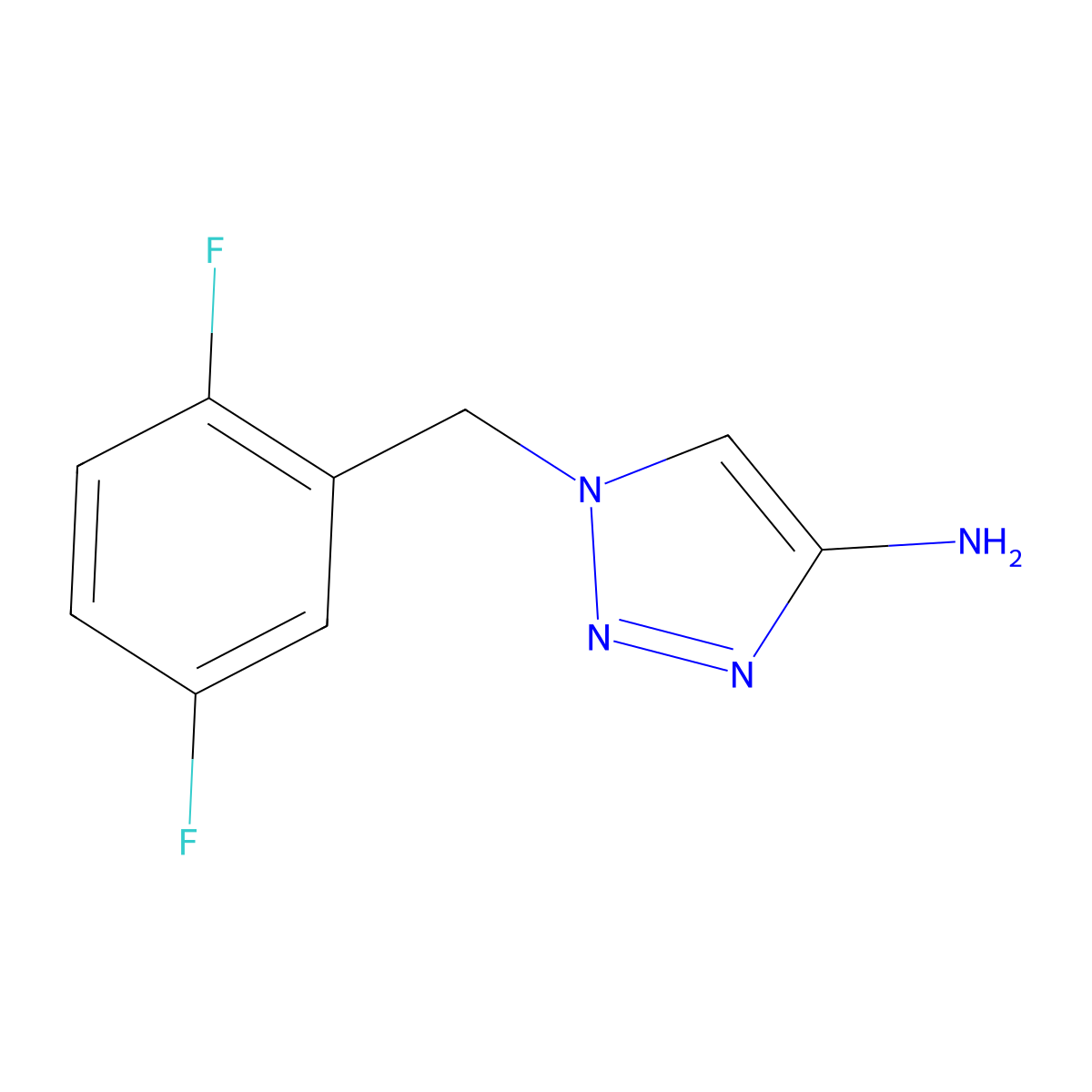 1-(2,5-Difluorobenzyl)-1h-1,2,3-triazol-4-amine molecular structure, CAS 1511277-70-5