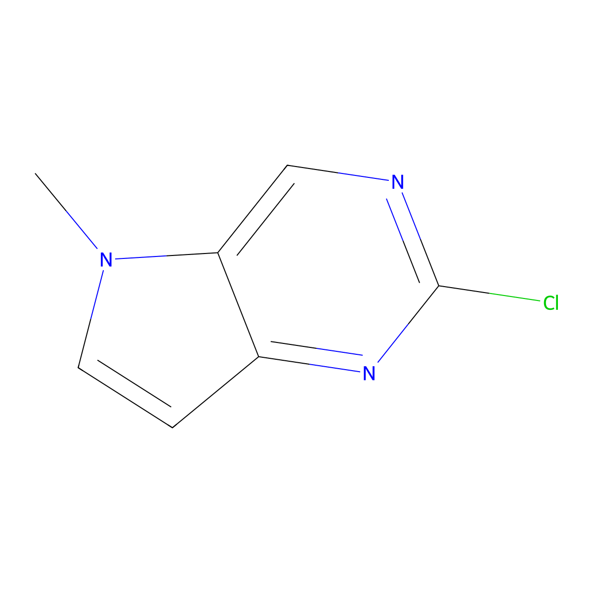 2-Chloro-5-methyl-5H-pyrrolo[3,2-d]pyrimidine molecular structure, CAS 1511297-53-2