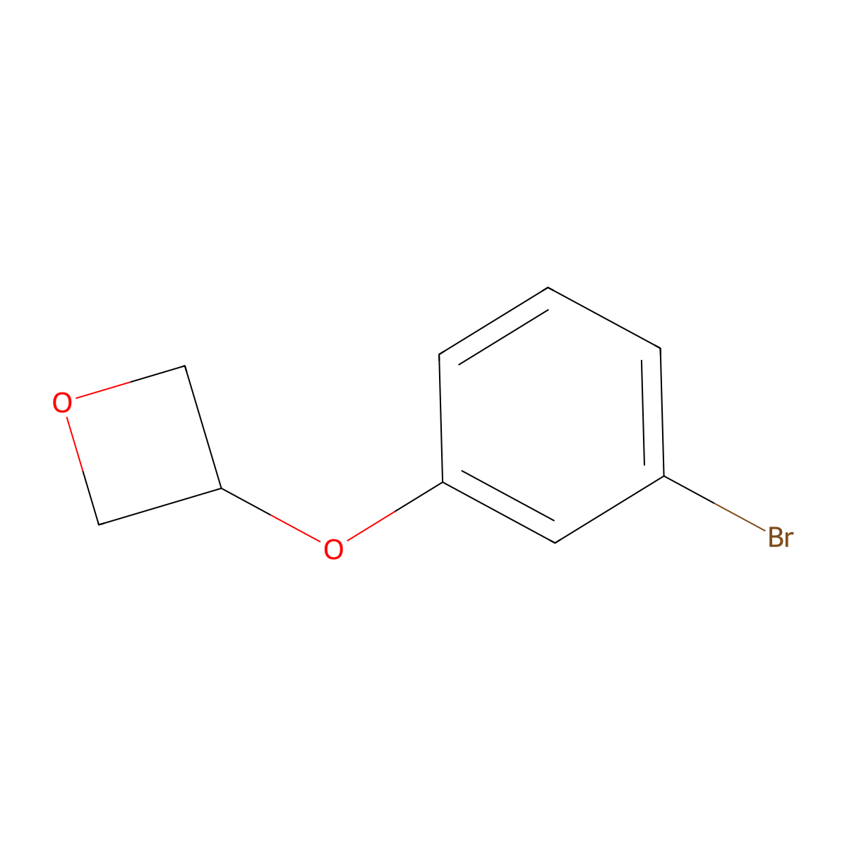 3-(3-Bromophenoxy)oxetane molecular structure, CAS 1511317-63-7