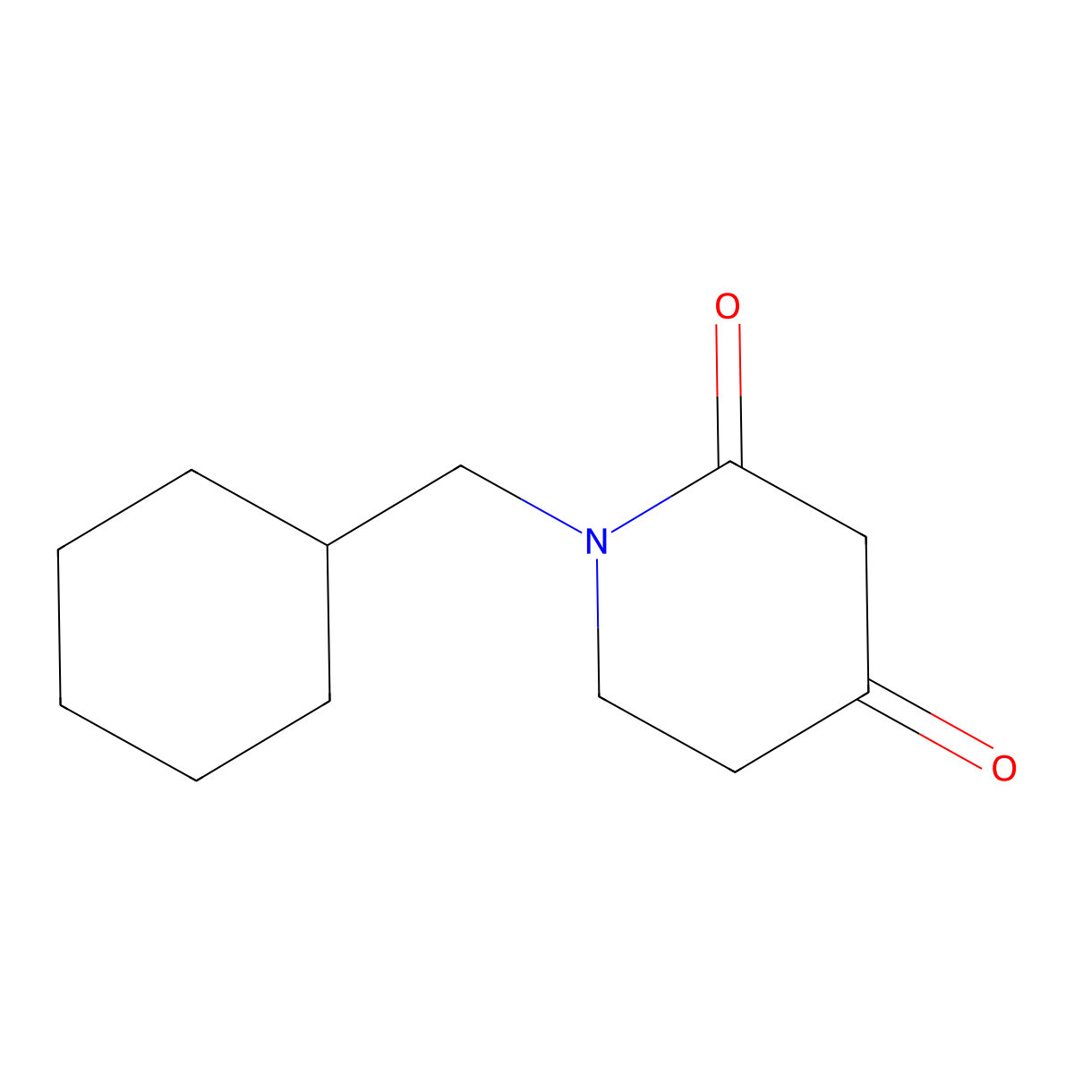 1-(Cyclohexylmethyl)piperidine-2,4-dione molecular structure, CAS 1511333-80-4