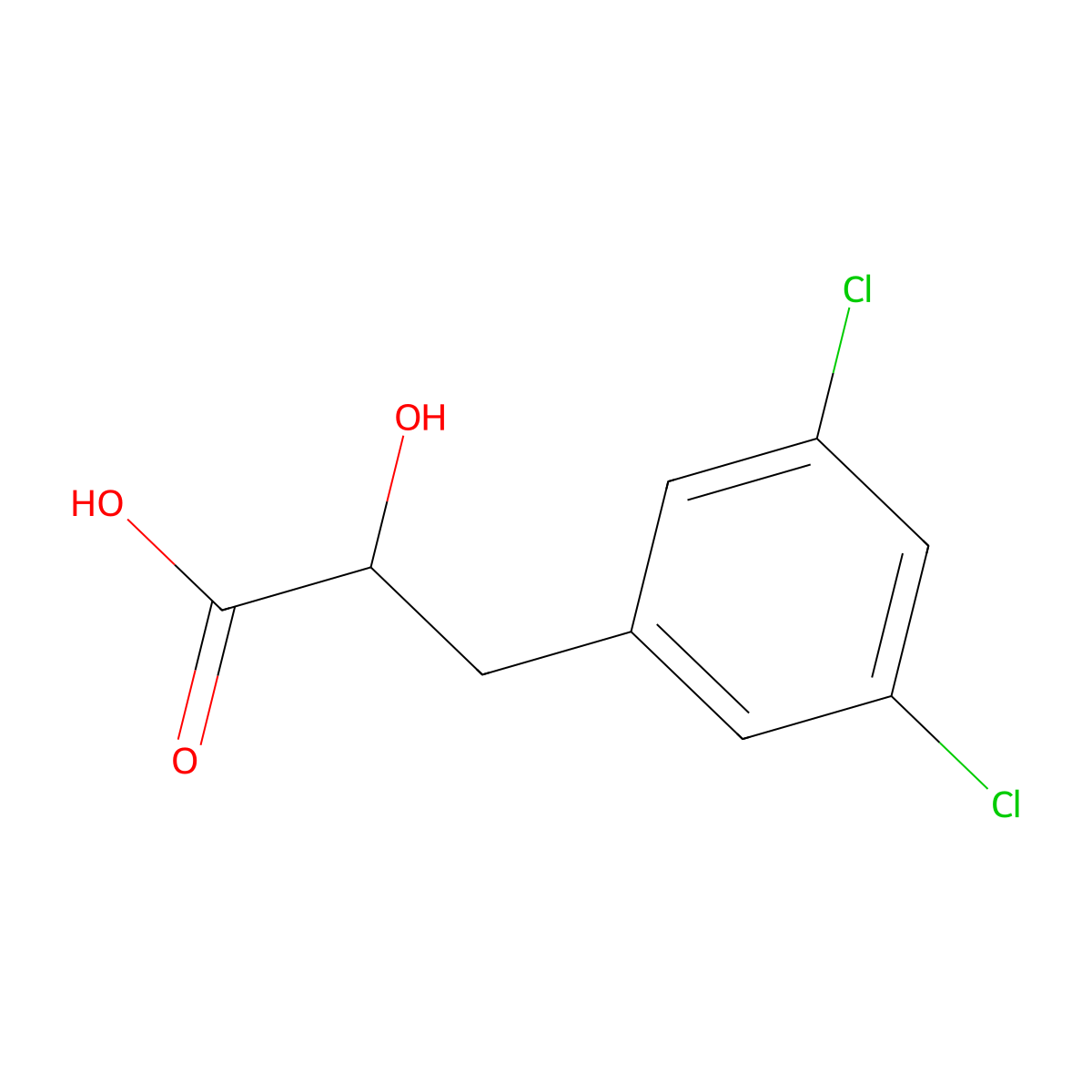 3-(3,5-Dichlorophenyl)-2-hydroxypropanoic acid molecular structure, CAS 1511336-39-2