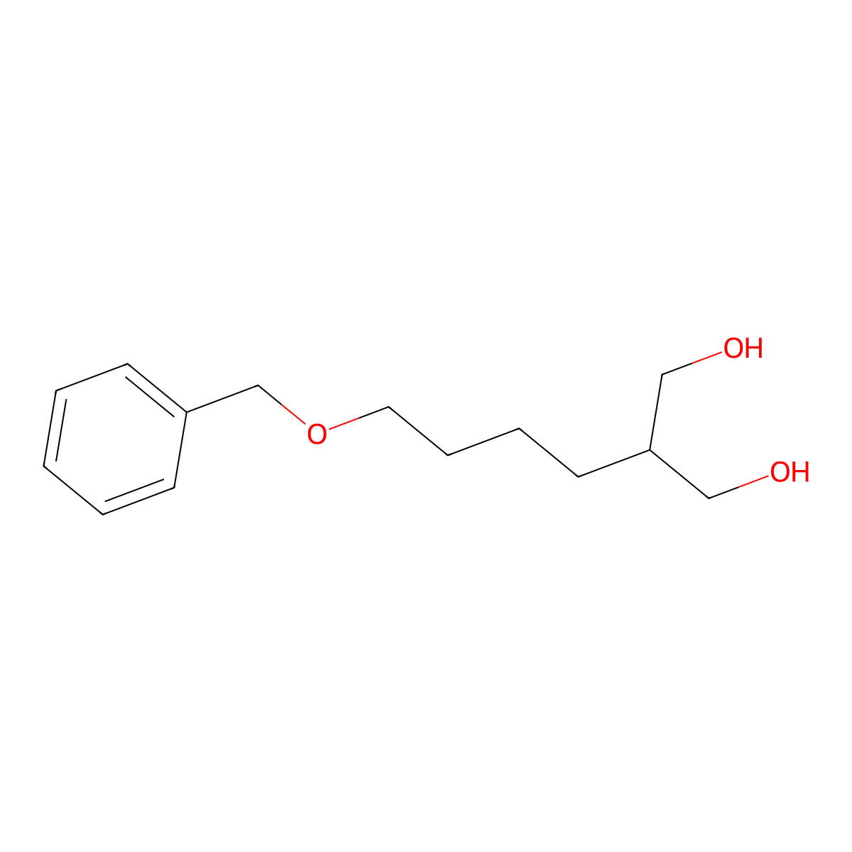 2-[4-(Benzyloxy)butyl]-1,3-propanediol molecular structure, CAS 151134-33-7