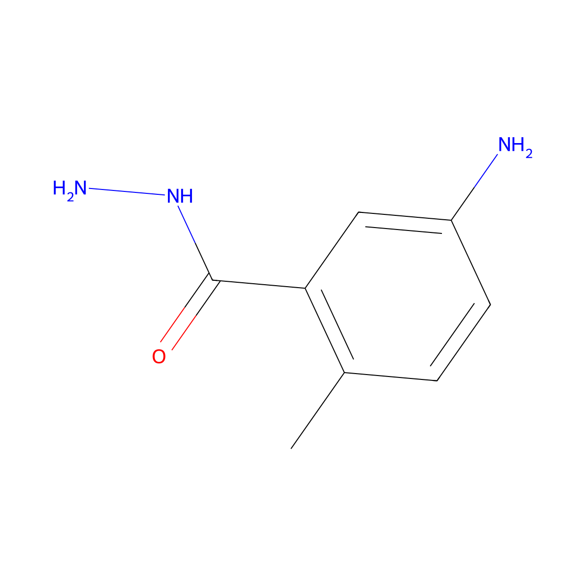 5-Amino-2-methylbenzohydrazide molecular structure, CAS 1511349-82-8