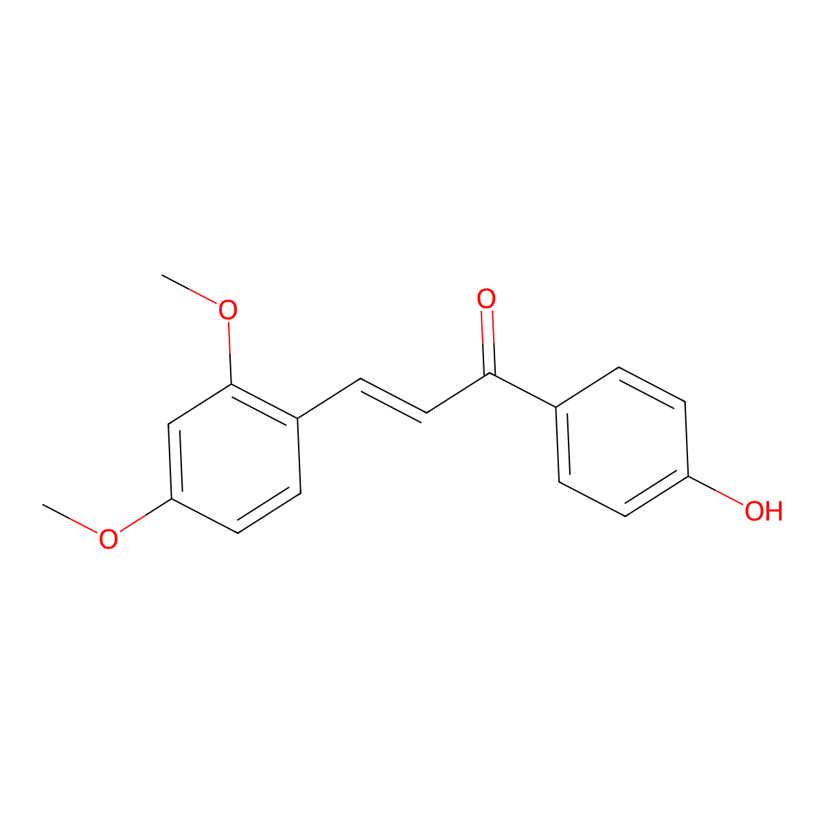4'-Hydroxy-2,4-dimethoxychalcone molecular structure, CAS 151135-64-7