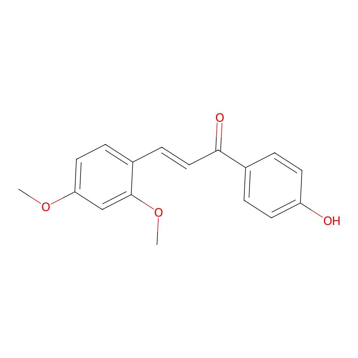 4'-Hydroxy-2,4-dimethoxychalcone molecular structure, CAS 151135-64-7