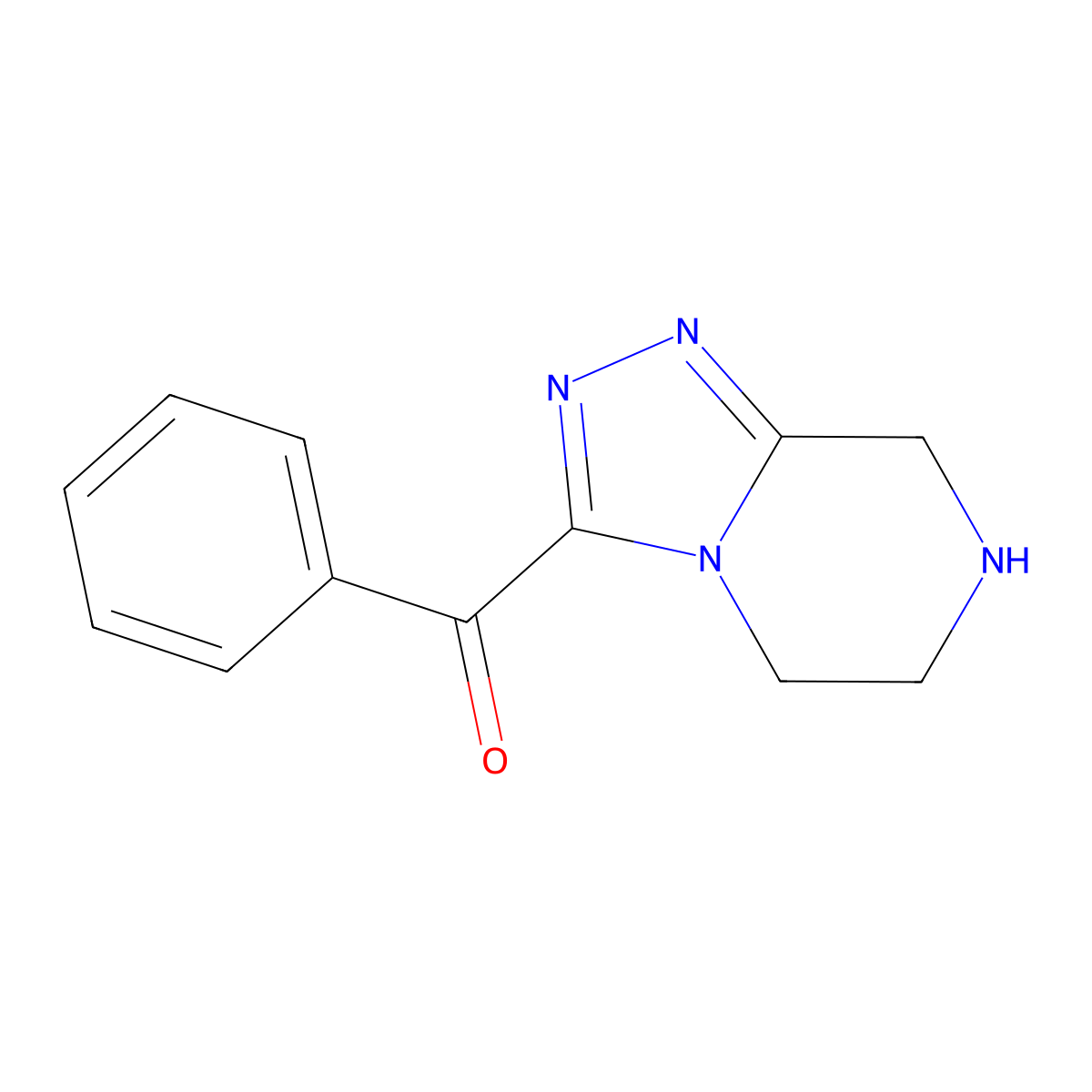 3-benzoyl-5H,6H,7H,8H-[1,2,4]triazolo[4,3-a]pyrazine molecular structure, CAS 1511351-63-5
