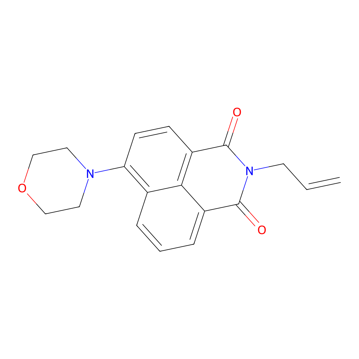 6-Morpholin-4-yl-2-prop-2-enylbenzo[de]isoquinoline-1,3-dione molecular structure, CAS 151136-26-4