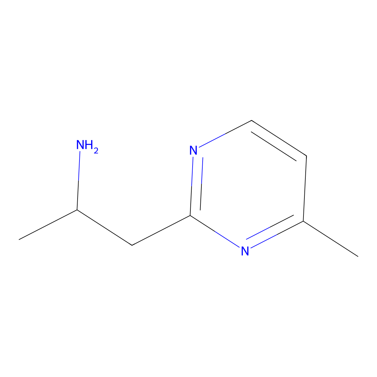 1-(4-Methylpyrimidin-2-yl)propan-2-amine molecular structure, CAS 1511367-06-8