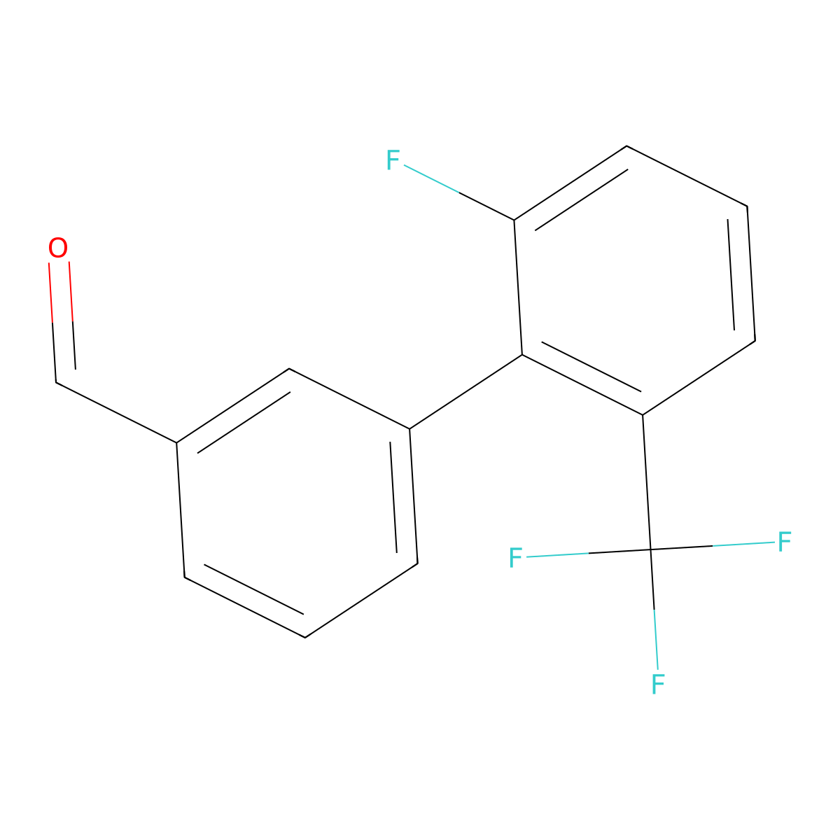 2'-Fluoro-6'-(trifluoromethyl)-[1,1'-biphenyl]-3-carbaldehyde molecular structure, CAS 1511368-57-2