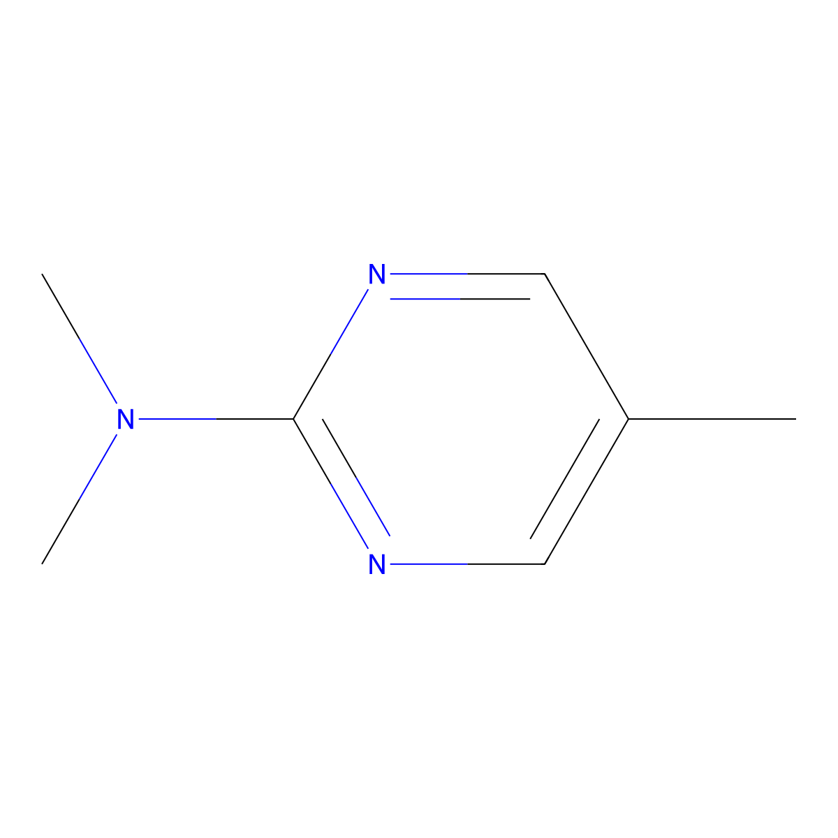 N,N,5-trimethylpyrimidin-2-amine molecular structure, CAS 1511379-30-8