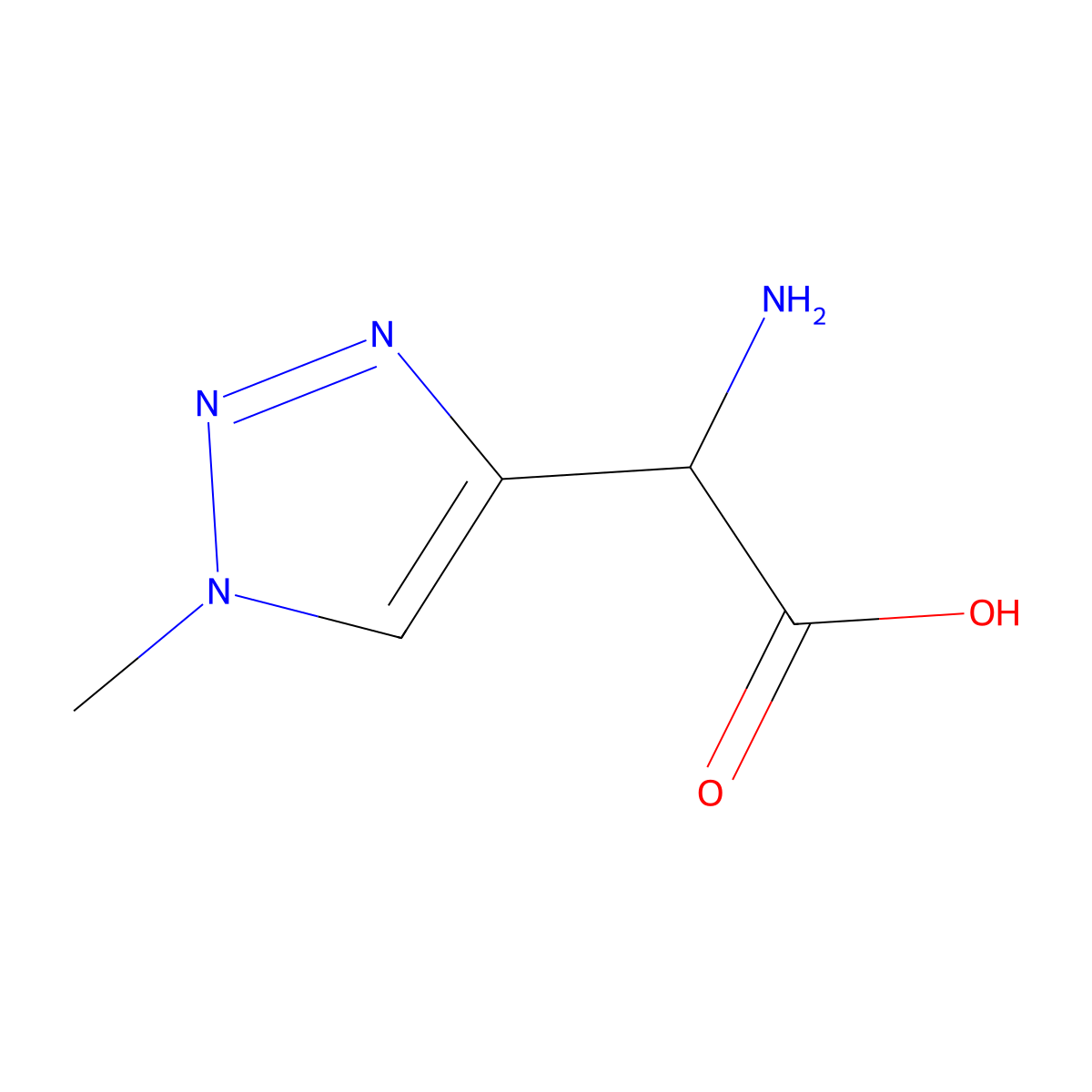2-Amino-2-(1-methyl-1h-1,2,3-triazol-4-yl)acetic acid molecular structure, CAS 1511388-81-0