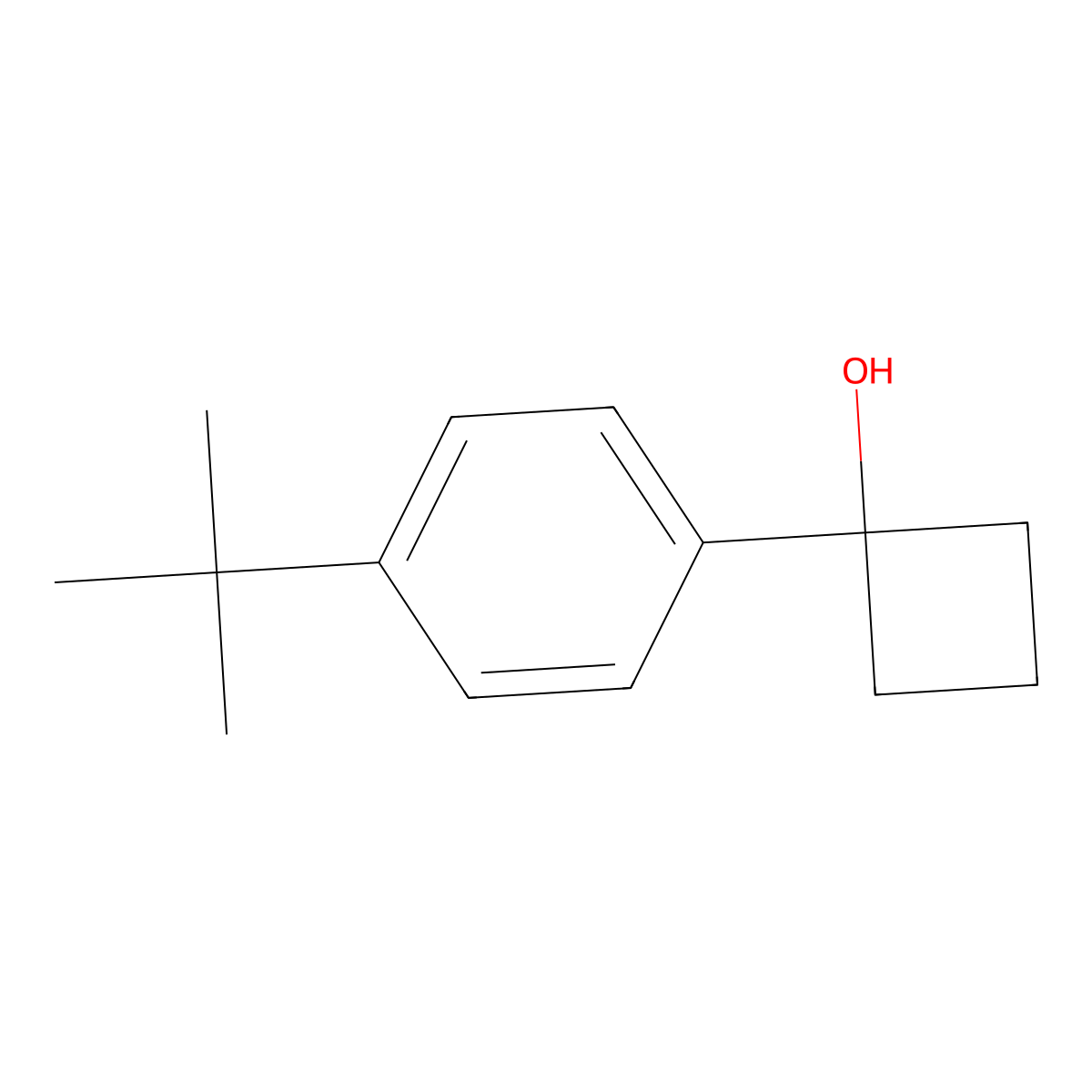 1-(4-(Tert-butyl)phenyl)cyclobutanol molecular structure, CAS 1511420-96-4