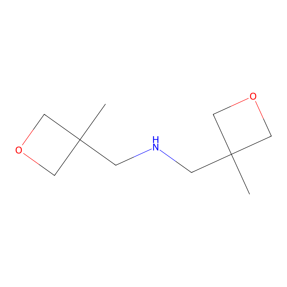 Bis[(3-methyloxetan-3-YL)methyl]amine molecular structure, CAS 1511432-89-5