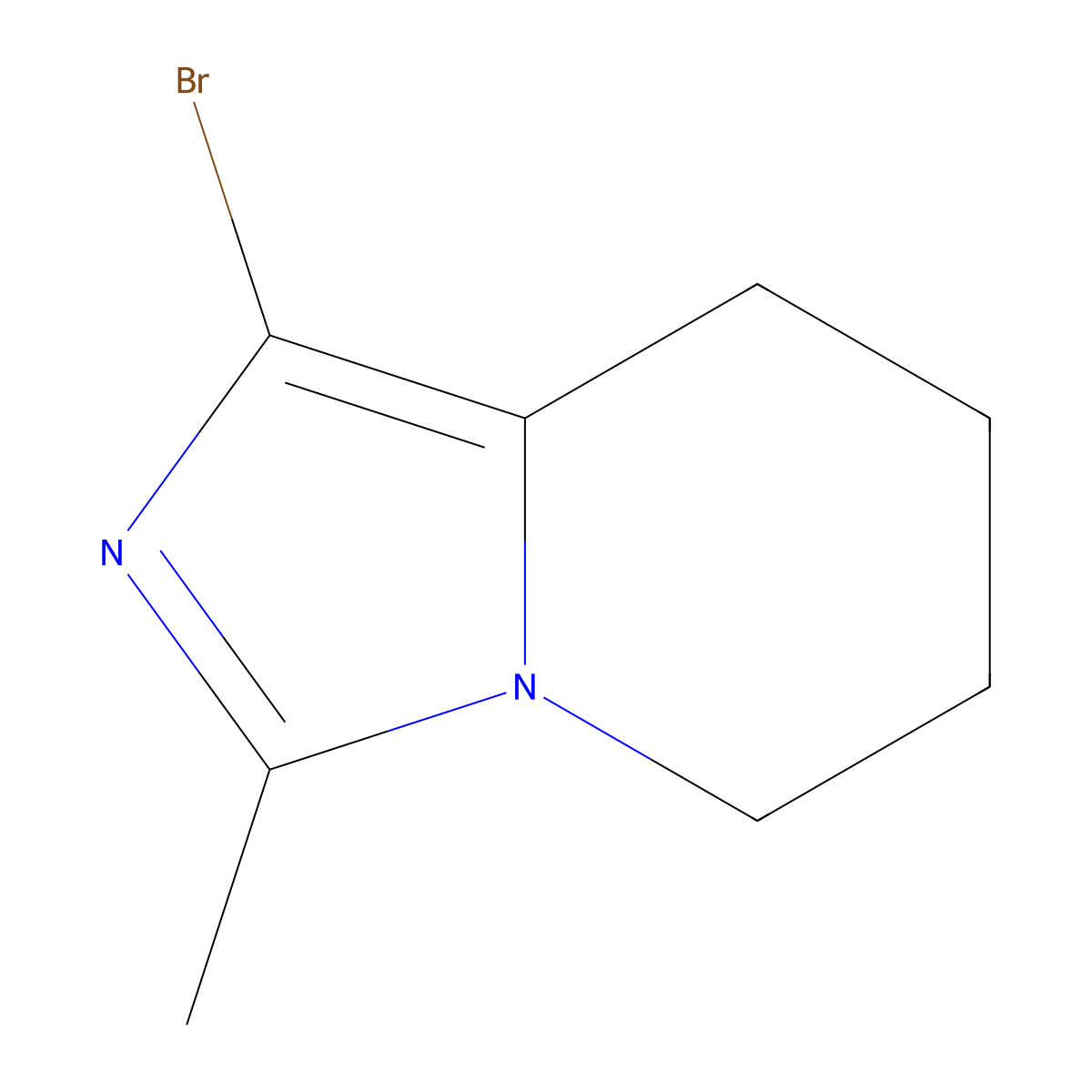 1-Bromo-3-methyl-5H,6H,7H,8H-imidazo[1,5-A]pyridine molecular structure, CAS 1511449-13-0