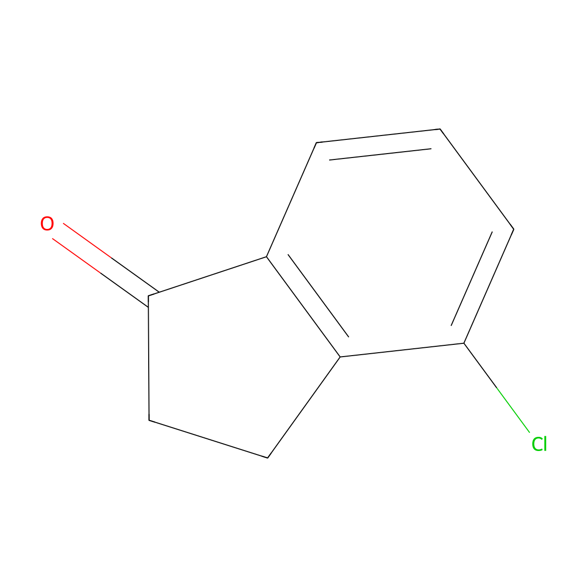 4-chloro-2,3-dihydro-1H-inden-1-one molecular structure, CAS 15115-59-0