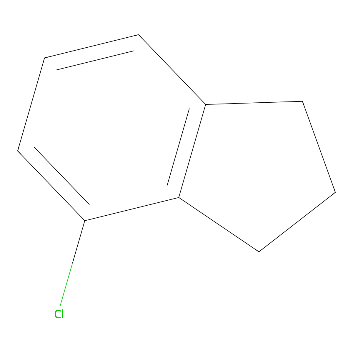 4-Chloro-2,3-dihydro-1H-indene molecular structure, CAS 15115-61-4