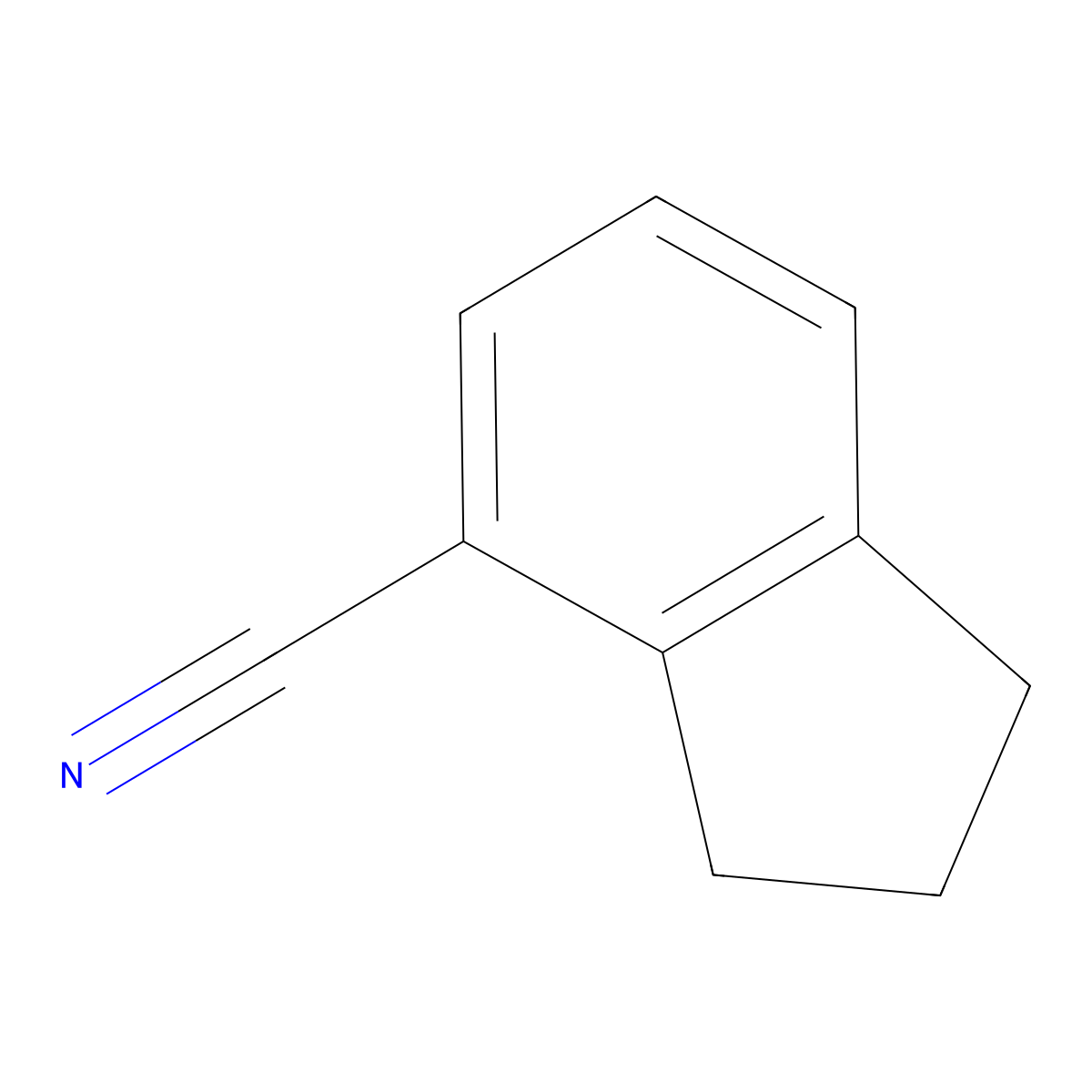 2,3-Dihydro-1H-indene-4-carbonitrile molecular structure, CAS 15115-63-6