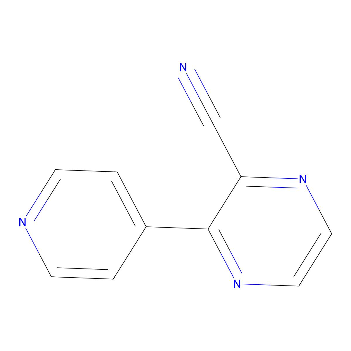 3-(Pyridin-4-yl)pyrazine-2-carbonitrile molecular structure, CAS 1511524-62-1