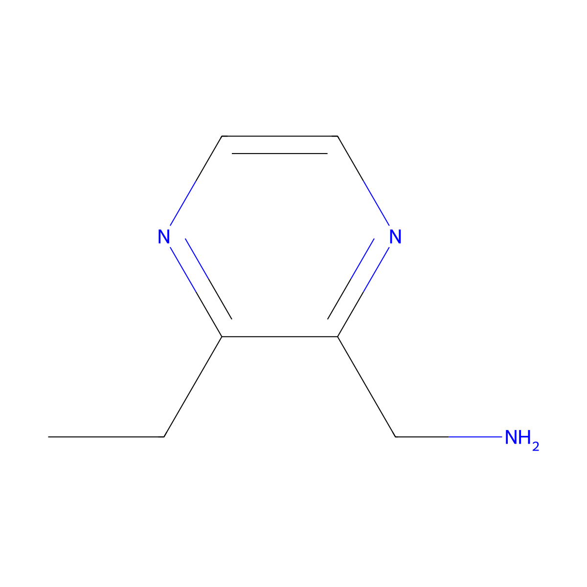 1-(3-Ethylpyrazin-2-yl)methanamine molecular structure, CAS 1511531-10-4