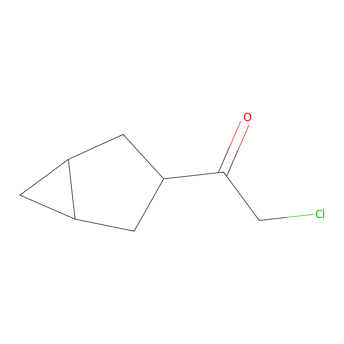 1-{Bicyclo[3.1.0]hexan-3-yl}-2-chloroethan-1-one molecular structure, CAS 1511560-68-1