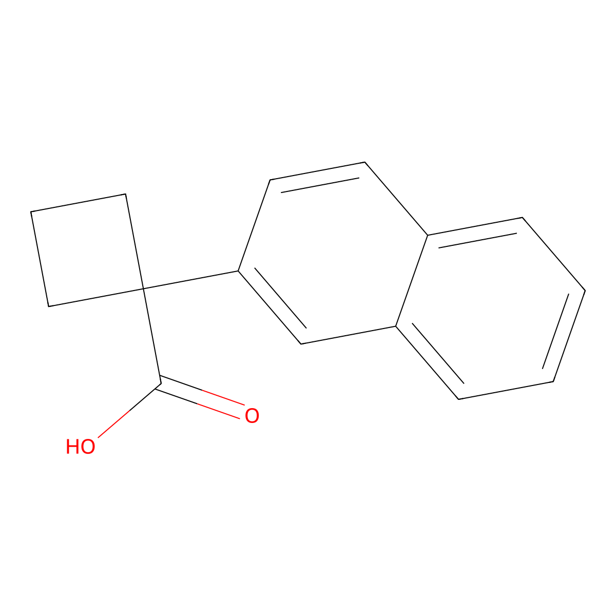 1-(2-Naphthyl)cyclobutanecarboxylic Acid molecular structure, CAS 151157-54-9