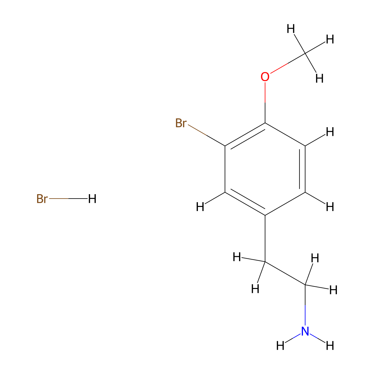 2-(3-Bromo-4-methoxyphenyl)ethan-1-amine hydrobromide molecular structure, CAS 151157-65-2