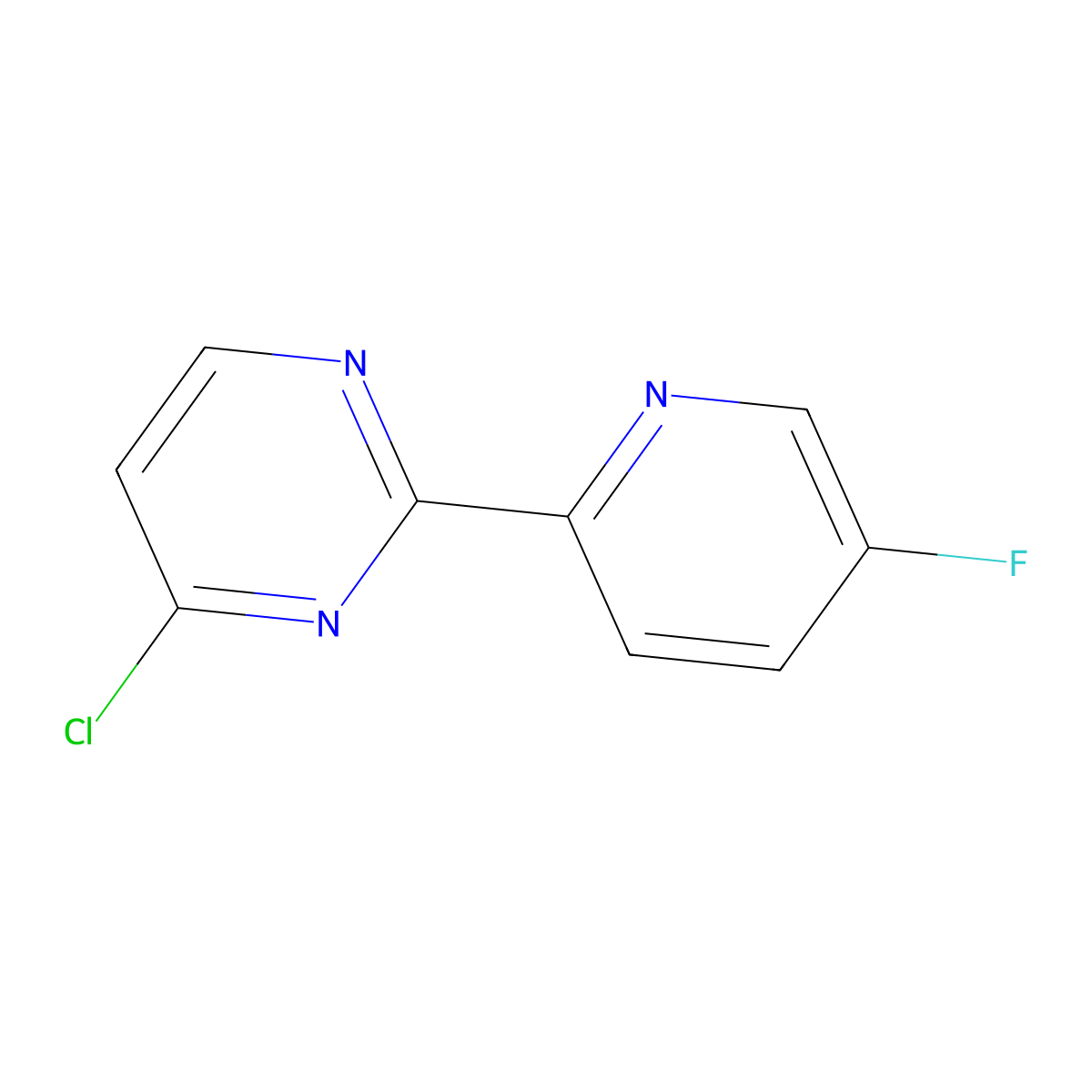 4-Chloro-2-(5-fluoropyridin-2-yl)pyrimidine molecular structure, CAS 1511587-98-6