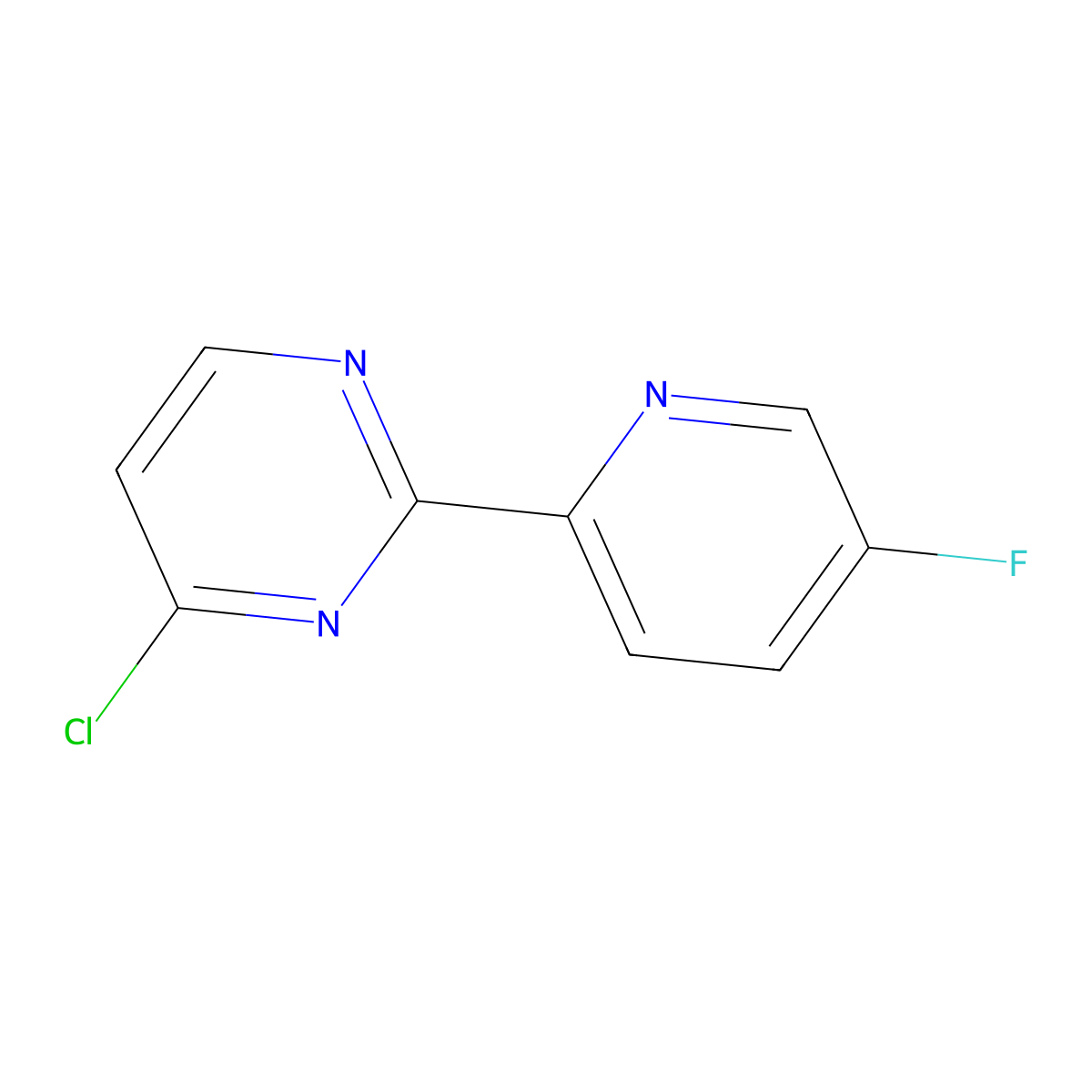 4-Chloro-2-(5-fluoropyridin-2-yl)pyrimidine molecular structure, CAS 1511587-98-6