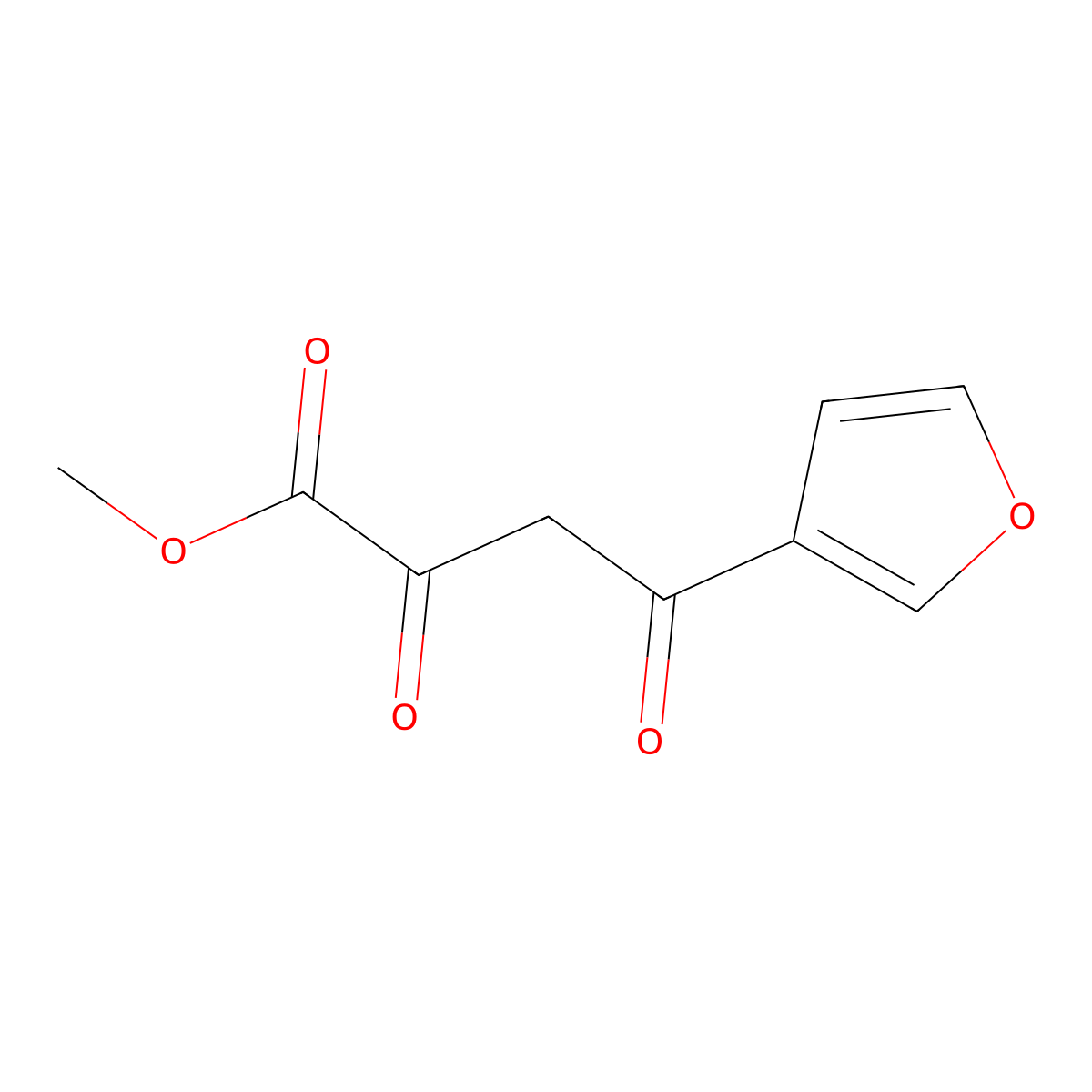 Methyl 4-(furan-3-yl)-2,4-dioxobutanoate molecular structure, CAS 1511613-23-2
