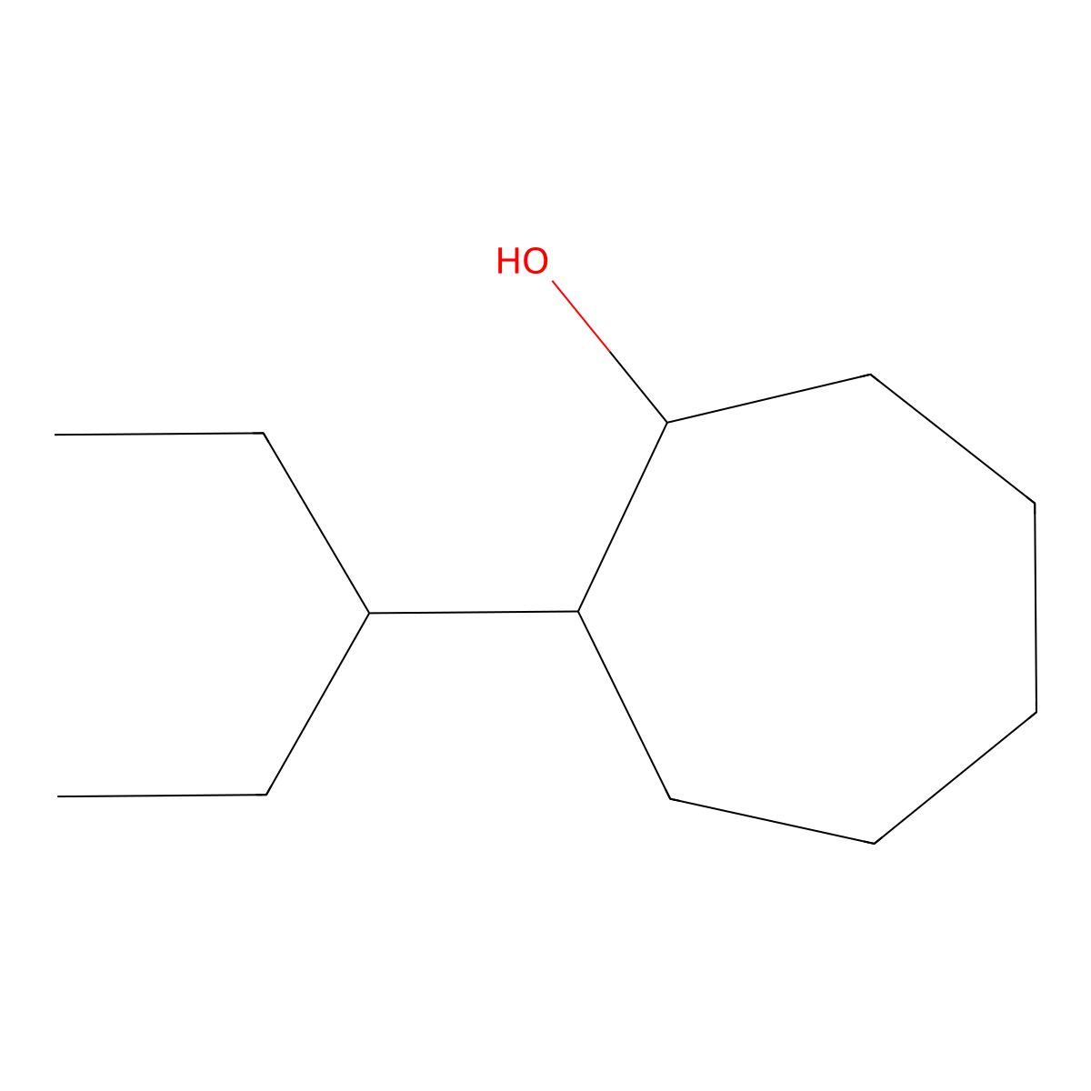 2-(Pentan-3-yl)cycloheptan-1-ol molecular structure, CAS 1511613-38-9