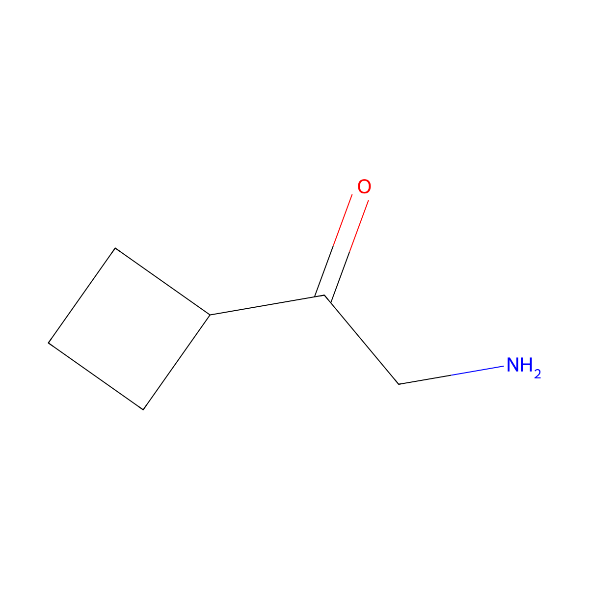 2-Amino-1-cyclobutylethan-1-one molecular structure, CAS 1511620-22-6