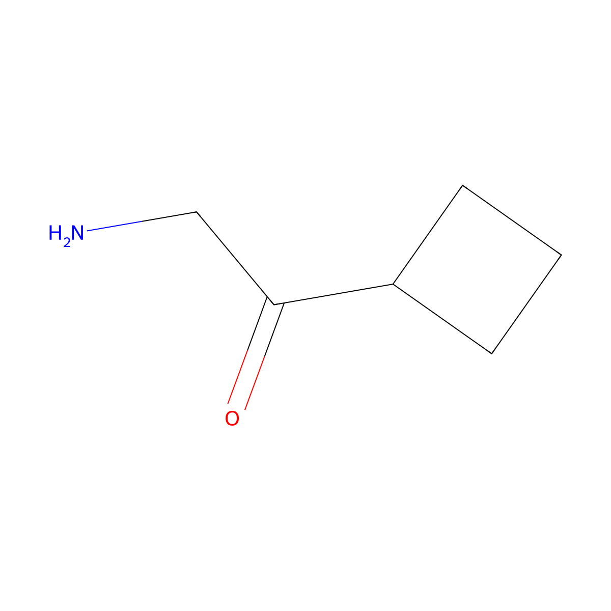 2-Amino-1-cyclobutylethan-1-one molecular structure, CAS 1511620-22-6
