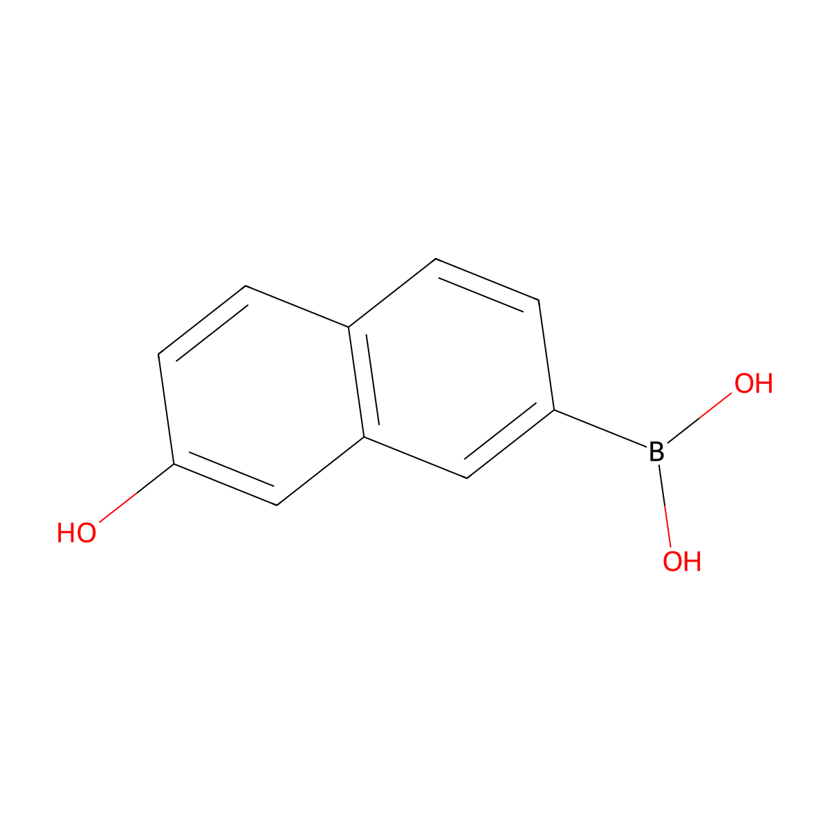(7-Hydroxynaphthalen-2-yl)boronic acid molecular structure, CAS 151169-72-1