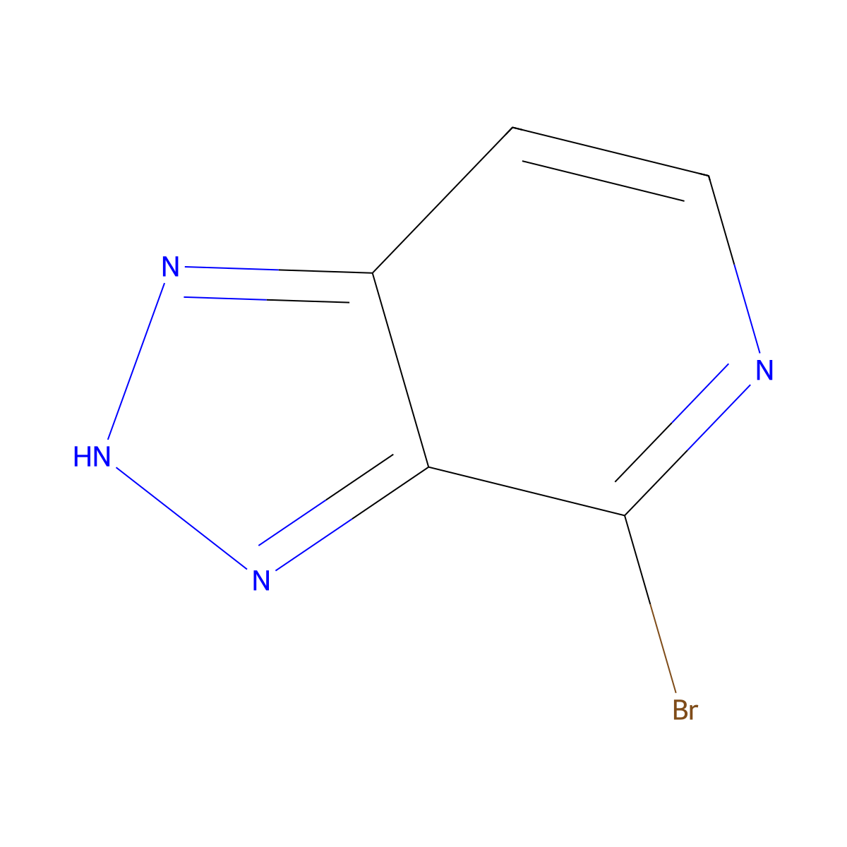 4-bromo-1H-[1,2,3]triazolo[4,5-c]pyridine molecular structure, CAS 1511693-36-9